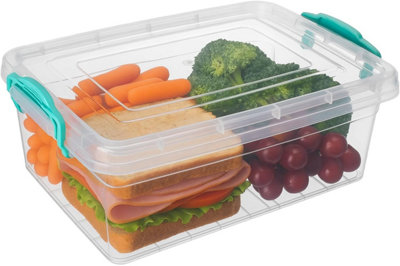 BH - Plastic Storage Box with Lids and Wheels - 40 Litres Stackable ...