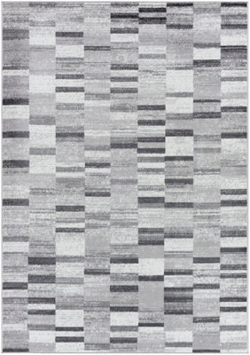 BHAUMI Scandi Modern Black Area Rug 160 x 220 cm