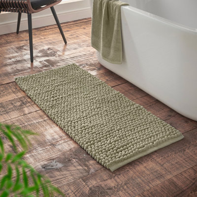 Bianca Aspen Bobble 50x120 cm Bath Runner Sage Green