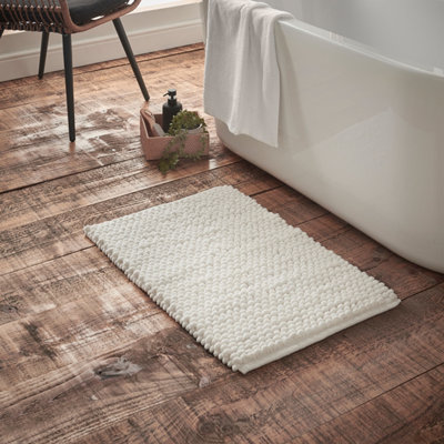 Bianca Aspen Bobble 50x80 cm Bath Mat White