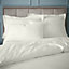 Bianca Bedding 180 Thread Count Egyptian Cotton Duvet Cover Set with Pillowcases Cream