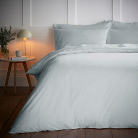 Bianca Bedding 200 Thread Count Temperature Controlling TENCEL™ Lyocell Duvet Cover Set with Pillowcases Silver Grey