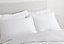 Bianca Bedding 400 Thread Count Cotton Sateen Duvet Cover Set with Pillowcase White