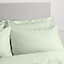 Bianca Bedding 400 Thread Count Cotton Sateen Duvet Cover Set with Pillowcases Green