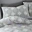 Bianca Bedding Atticus Geometric 200 Thread Count Cotton Reversible Single Duvet Cover Set with Pillowcase Grey