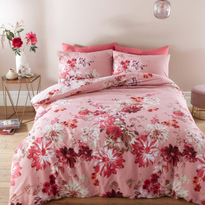 Pink 2024 floral pillowcases