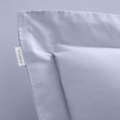 Bianca Fine Linens 200 Thread Count Cotton Percale Oxford 50x75cm + border Pack of 2 Pillow cases with envelope closure Lavender