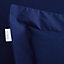 Bianca Fine Linens 200 Thread Count Cotton Percale Oxford 50x75cm + border Pack of 2 Pillow cases with envelope closure Navy