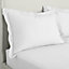 Bianca Fine Linens 200 Thread Count Cotton Percale Oxford 50x75cm + border Pack of 2 Pillow cases with envelope closure White