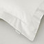 Bianca Fine Linens 400 Thread Count Cotton Sateen Oxford 50x75cm + border Pack of 2 Pillow cases with envelope closure Cream