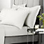 Bianca Fine Linens 400 Thread Count Cotton Sateen Oxford 50x75cm + border Pack of 2 Pillow cases with envelope closure Cream