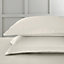 Bianca Fine Linens 400 Thread Count Cotton Sateen Oxford 50x75cm + border Pack of 2 Pillow cases with envelope closure Oyster