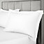 Bianca Fine Linens 400 Thread Count Cotton Sateen Oxford 50x75cm + border Pack of 2 Pillow cases with envelope closure White