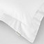 Bianca Fine Linens 400 Thread Count Cotton Sateen Oxford 50x75cm + border Pack of 2 Pillow cases with envelope closure White