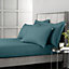 Bianca Fine Linens 400 Thread Count Cotton Sateen Standard 50x75cm Pack of 2 Pillow cases with envelope closure Teal