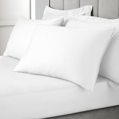 Bianca Fine Linens 400 Thread Count Cotton Sateen Standard 50x75cm Pack of 2 Pillow cases with envelope closure White