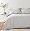 Bianca Fine Linens Bedding 200 Thread Count Organic Duvet Cover Set with Pillowcases Silver Grey