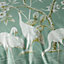 Bianca Fine Linens Bedding Painted Storks Cotton Duvet Cover Set with Pillowcases Natural / Green