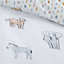 Bianca Fine Linens Bedding Zoo Animals Duvet Cover Set with Pillowcases Pastel