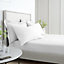 Bianca Fine Linens Bedroom 200 Thread Count Cotton Percale Fitted Sheet 32cm Depth White