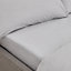 Bianca Fine Linens Bedroom 200 Thread Count Organic Fitted Sheet 32cm Depth Silver Grey