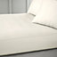 Bianca Fine Linens Bedroom 400 Thread Count Cotton Sateen Fitted Sheet 36cm Depth Oyster