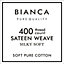 Bianca Fine Linens Bedroom 400 Thread Count Cotton Sateen Flat Sheet Charcoal Grey