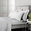 Bianca Fine Linens Bedroom 400 Thread Count Cotton Sateen Flat Sheet Dove Grey