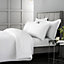 Bianca Fine Linens Bedroom Luxury 400 Thread Count Cotton Sateen Flat Sheet White