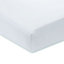 Bianca Fine Linens Bedroom Luxury 800 Thread Count Cotton Sateen Fitted Sheet 36cm Depth White