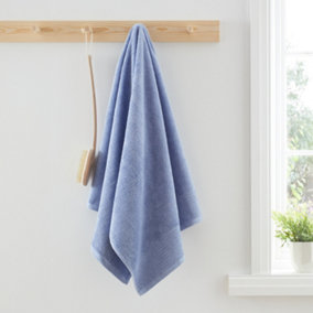 Bianca Fine Linens Egyptian Cotton Bath Sheet Blue