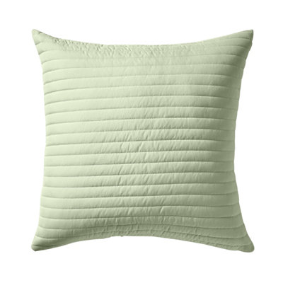 Bianca Fine Linens Living Quilted Lines 55x55cm Cushion Sage Green