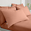Bianca Fine Linens Pillowcases 200 TC Cotton Percale Standard 50x75cm Pack of 2 Pillow cases with envelope closure Clay