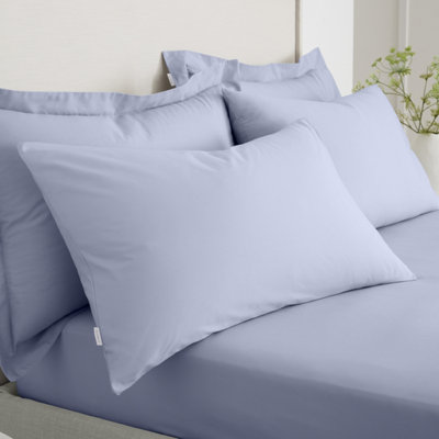 Bianca Fine Linens Pillowcases 200 TC Cotton Percale Standard 50x75cm Pack of 2 Pillow cases with envelope closure Lavender