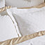 Bianca Fine Linens Waffle Cotton Circle Oxford 50x75cm + border Pack of 2 Pillow cases with envelope closure White