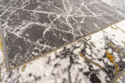 Bianco Rug 185XA Silver/Gold Home Décor