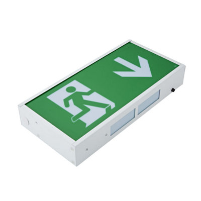 Biard 3W LED Emergency Exit Sign Maintained/Non-Maintained - Right Arrow