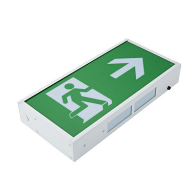 Biard 3W LED Emergency Exit Sign Maintained/Non-Maintained - Right Arrow