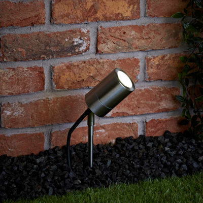 Biard Le Mans IP44 Brushed Steel Spike Light