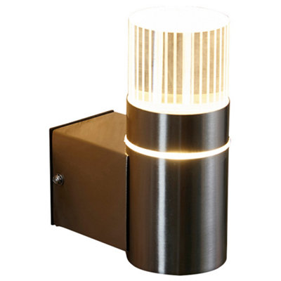 Biard LED Stainless Steel Contemporary Wall Light - Up Wall Light