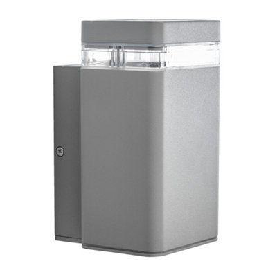 Biard Silver LED Lighter Wall Light - Square Up - 3