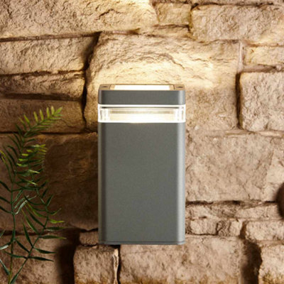 Biard Silver LED Lighter Wall Light - Square Up - 6