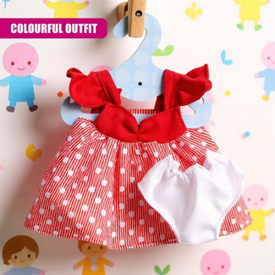 BiBi Doll Baby Doll Clothes 12 to 16 Inch Flowery Set of 6 Girl Doll ...