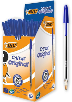 BIC Cristal Original Ballpoint Pens, Medium Point (1.0 mm) Every-Day ...