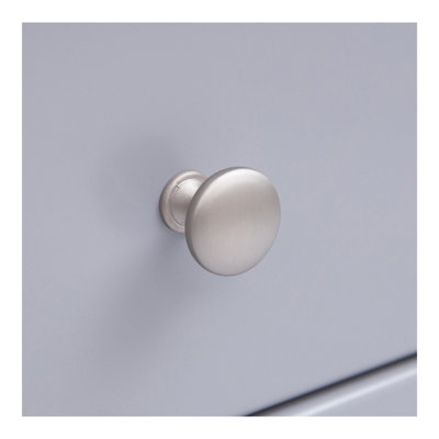 Biccari 1 Drawer Bedside Table Chrome Knob