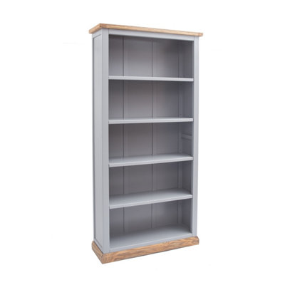 Biccari Grey Bookcase 180x90x30cm