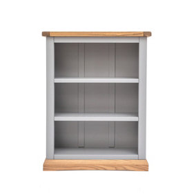 Biccari Grey Bookcase 90x70x25cm