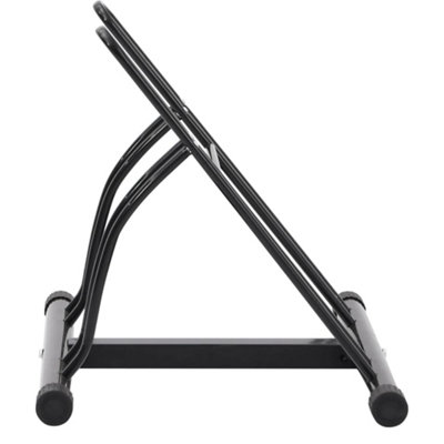 VidaXL Bicycle Stand For 2 Bikes Floor Freestanding Galvanized Steel