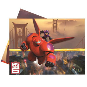 Big Hero 6 Plastic Party Table Cover Multicoloured (One Size)