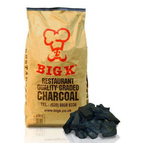 Big K 15kg Lumpwood Charcoal Restaurant Grade Sack ACH15